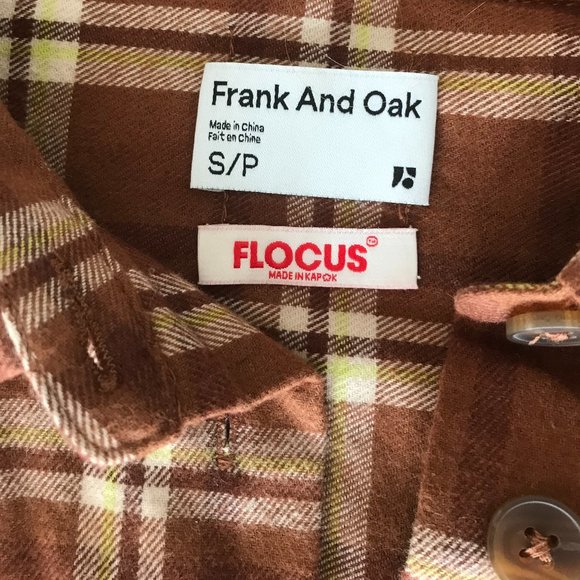 The Cropped Plaid Flannel Shirt in Toffee - Picture 2 of 2